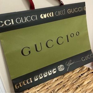 🔴 Gucci 100 Year Anniversary Limited Edition Shopping Gift Bag! 🔥